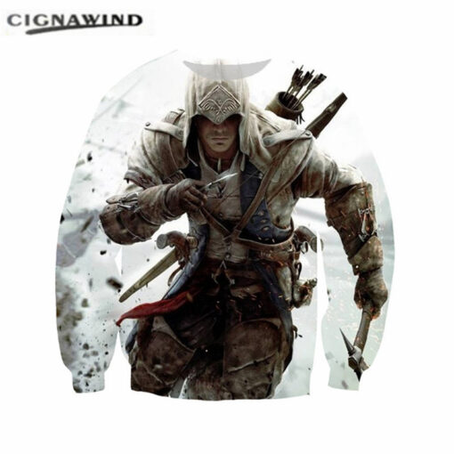 mens hoodies game Assassins Creed 3D Printed Men / Women hoodies