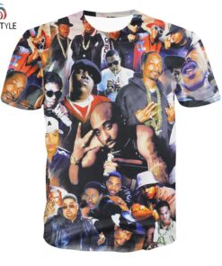 3D T shirt fashion men women Lengends 2Pac Tupac Hip Hop Summer Tops Graphic Tees Brand more casual Size T-Shirt