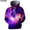 2018 Nebula Galaxy male 3d printed Shield Men's hooded sweater 5XL